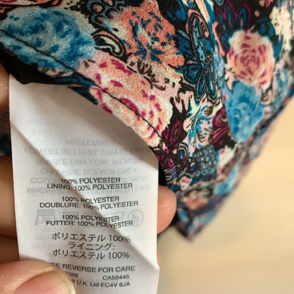 J.CREW RUFFLE-HEM DRESS IN PAISLEY FLORAL SIZE 4T BLACK-MULTI - Picture 10 of 11